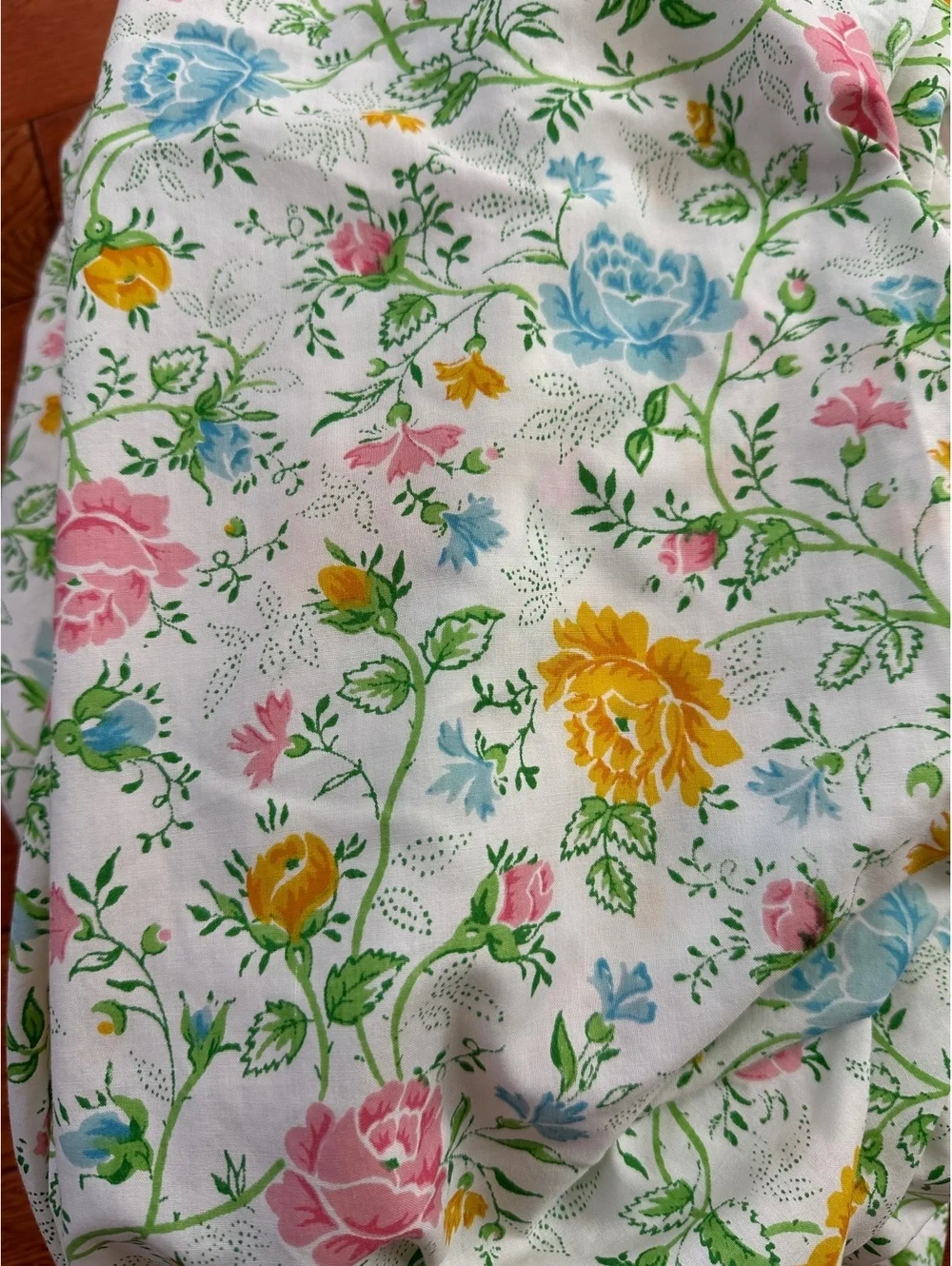 Vintage Floral Sheet Set 3 Pc Roses Cottagecore 70s